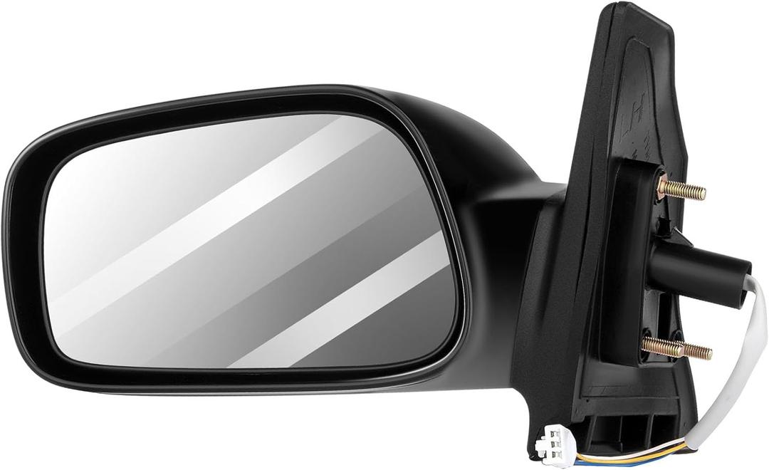 ECCPP Driver Side View Mirror Replacement fit for 2003-2008 For Toyota Corolla Black Power Left Driver Side Mirror Power Adjustment Non-Folding Non-heated 87940-02380, 8794002380