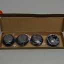 X AUTOHAUX 4pcs Black 68mm Dia 6 Clips Wheel Tyre Center Hub Caps Cover for Car