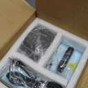 PlanetFlame Hat Press, Mini Hat Press Heat Machine for Caps Hats with 5.4" * 3.1" Curved Teflon Coated Heat Plate & Safety Base for Heat Transfer Vinyl, Sublimation and DIY Projects, Blue White