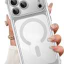 Magnetic Phone Case Made for iPhone 17 Pro Max 6.9 Inch, Silver