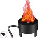 Lancoon 3D LED Fake Fire Flame Light, Artificial Flickering Flame Lamp Bulb Electric Campfire Effect Indoor for Christmas Halloween Festival Event Party Club Decoration (1 Pack)