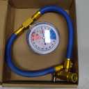 CALPOSE R134A AC Refrigerant Charge Hose Kit, Car AC Recharge Kit with 1/2 Puncture Style cans Can Tap and Pressure Gauge, Freon Recharge Kit for Air Conditioning Refrigerant