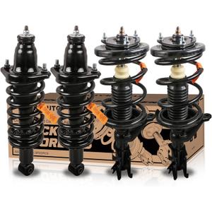 Front and Rear Complete Struts shocks Assembly w/Coil Spring 171433 171434 171340R 171340L Compatible for Honda Civic 2001 2002 2003 2004 2005 Shock Absorbers Replacement 4PCS