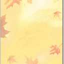 Golden Fall Leaves Stationery - 80 Sheets - Great for Fall, Halloween, or Thanksgiving Events