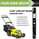 20-Inch Replacement Lawn Mower Blade Compatible with Ryobi 40V Brushless Mowers RY40180, RY40190, RY401110, RY401120, RY40LM30, RY40LM03, High-Hardness Steel Mulching Blade, Replaces AC04020