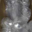 Thenshop 200 Pack 6 oz Disposable Plastic Wine Glasses with Stem, Clear Wine Glasses Cups for Weddings Birthdays Bridal Shower Party Favor, 6 oz, 0.39 inches