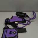 NESTROAD No Pull Dog Harness,Adjustable Oxford Dog Vest Harness with Leash,Reflective No-Choke Pet Harness with Easy Control Soft Handle for Small Medium Dogs(Medium, Purple) (M neck 13-17" chest 17-25")