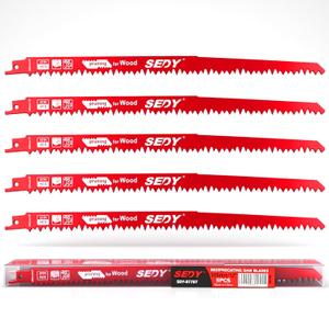 12-Inch Wood Pruning Reciprocating Saw Blades, 5TPI Saw Blades for Tree Trimming, Wood Cutting (5 Pack/5TPI)