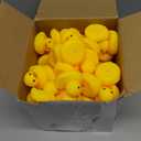 50PCS Super Mini Rubber Duck Bath Duck Toys for Toddlers Boys Girls,Squeak and Float Rubber Ducks in Bulk Baby Shower Duck Decorations Party Favors (1.6'')