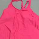 Yonique Womens Tankini Top Only Athletic Swim Top Modest Tankini Swimsuit No Bottom (Medium, Hot Pink)