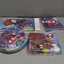 spidey Birthday Decorations, 41pcs 20 Plates, 20 Napkins and 1 Tablecover for Spi Birthday Party Supplies Decorations