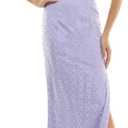 Women's Strappy One Shoulder Pearl & Rhinestone Embellished Gown, Size 5/6