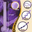 300pcs Purple Pipe Cleaners Bulk - Fluffy Craft Pipe Cleaners for Arts & Crafts, Ideal for Making Flowers, Animals & Decorations (12 x 0.24 inches)