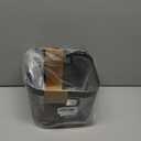 Metal Mesh Steel Baskets, Household Wire Storage Organizer Bin Garden Harvest Basket Multi-functional Fruit Baskets with Handles for Kitchen Bathroom Picnic Shopping Decor Cabinet Home, Black