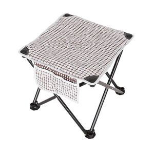 Foldable Stool Outdoor，Large Portable Camping Stool（Grey），Suitable for Travel, Fishing, Indoor and Outdoor Activities