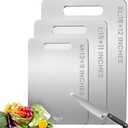 New Titanium Cutting Board - 100% Pure Titanium Cutting Boards For Kitchen,Easy to clean,Double-sided food-grade Cutting Board For Cutting Meats, Fruits And Vegetables(15 * 11)