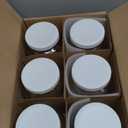 kitchentoolz 6 Pack of Half Gallon Mason Jars  Wide Mouth with Airtight Lid  Safe Container for Fermenting, Pickling, and Storing