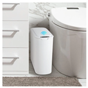 Cesun Automatic Motion Sensor Bathroom Trash Can with Lid, 2.6 Gallon Touchless Trash Bin, Smart Plastic Slim Garbage Can Small White Wastebasket for Toilet, Office, rv, Bedroom, Living Room