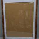 16x20 Frames Set of 2, Rustic Brown Wood Style - Display 16 x 20 Picture without Mat or 11x14 Picture with Mat, Wall Mounting Horizontal and Vertical