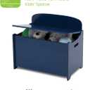 Delta Children MySize Deluxe Toy Box, Deep Blue