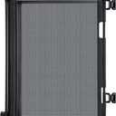 200" Retractable Baby Gates for Large Openings, Stairs, Hallways and Doorways, 34" Tall Extra Wide Dog Gates, Pet Gates, Indoor/Outdoor Use, Black (200" Wide x 34" Tall)