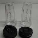 2-Pack 24oz Ninja Blender Cups with Sip & Seal Lid Blender Replacement Parts Compatible with Nutri Ninja Auto IQ Series Blenders BL450 BL454 BL456 BL480 BL481 BL482 BL490 BL640 BL642 BL682
