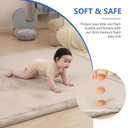 Baby Play Mat for Floor,1.3" Thick Memory Foam Tummy Time Mat for Toddlers,Infants,Kids,Water-Repellent Soft Nursery Rug,71"79" Extra Large Non Slip for Crawling&Yoga,Tatami Style for Living Room(Beige)