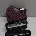 Tommy John Men's Woven Boxer Short Underwear (Classic Stripe Red/Interlaced Geo Turbulence/Black)