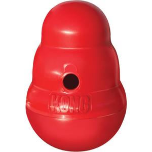 KONG Wobbler - Interactive Dog Toy for Treat Dispensing - Dog Slow Feeder for Healthy Eating - for Medium/Large Dogs (Large (Pack of 1))