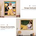 GULETHUN 16x20 Frame, Transitional Modern Design Picture Frames, 16 by 20 Rustic Poster Frame for Home Decor, Gold Vintage Photo Frame, Horizontal or Vertical Display, Choose Size & Color