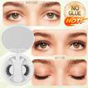 Natural Look False Eyelashes for Women Soft Wispy Reusable Lashes Lightweight Everyday Lash Set with Flexible Band