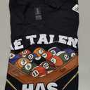 The Talent Has Arrived | Funny Pool Player Billiard T-Shirt, Men, Black, 3X-Large