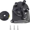 Distributor Cap and Rotor Kit - Compatible with 1997-2001 Honda CR-V 2.0L 4-Cylinder