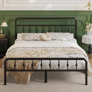 Lutown-Teen 12 Inch King Bed Frame with Headboard and Footboard