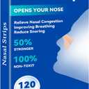 120Pcs Nasal Strips Anti Snoring, Extra Strength Nose Strips Breathing, Nose Tape for Sports and Sleep, Anti Snoring Strips Help Stop Snoring and Nasal Congestion Relief (Brown)