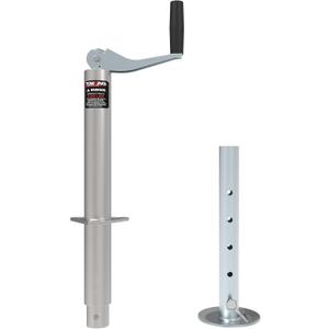 A Frame Trailer Jack with Drop Leg, 15" Vertical Travel, 2000 lbs, for RV, Trailer and More