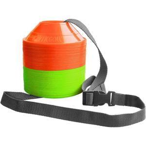 Kwik Goal Mini Disc Cone Kit (30-Pack), Green/Orange
