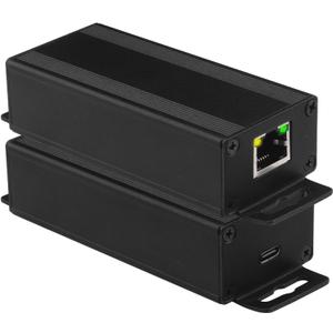 90W PoE USB C Splitter, PoE to USB-C Adapter Converter 100 Mbps for Smart Phone, POE to Type-C Power 5V/2.5A Output with Ethernet, Extend to 100m for IEEE 802.3af for IP Camera, Wireless APs