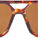 JOVAKIT Retro Aviator Sunglasses for Women Men Fashion Rectangle Sun Glasses Luxury Round Temples Designer UV400 Protection (Tortoise/Brown)