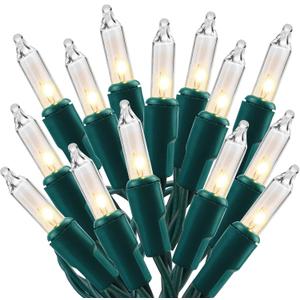 Christmas Lights, 150 Count 29 FT Christmas Mini String Lights, Green Wire Fairy Light, 120V UL Certified Connectable Xmas Tree Light for Patio, Holiday, Party, Outdoor Indoor Decoration, Warm White