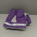 SUNFURA Full Body Dog Coat - Warm Fleece Jacket for Medium Dogs, Turtleneck Winter Coats with Harness, Reflective Dog Snowsuit Windproof Puffer Jackets with Legs for Boston Terrier, Purple M