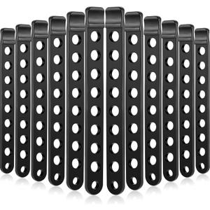 Boao 12 Pieces Bike Rack Strap Bike Wheel Stabilizer Straps Bicycle Rack Cradle Replacement Cycling Rubber Chain Compatible with Thule 534