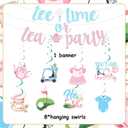 Sursurprise Golf Gender Reveal Decorations, Tee Time or Tea Party Banner, Golf Hanging Swirls, Pink Blue Sports Boy or Girl Gender Reveal Baby Shower Indoor Outdoor Party Supplies
