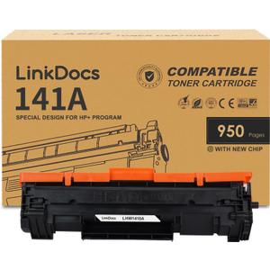 141A Toner Cartridge Special Design for HP+ Program Replacement for HP 141A W1410A Black Toner Cartridge (with New Chip) Used with HP MFP M140w M110w M139w Printer (Black)