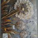 Large White Flower Wall Art with Taupe Background Elegant Flower Framed Floral Canvas Print for Living Room, Bedroom, Dining Room, Home Office Modern Ready to Hang Home Decor - 30"x60"