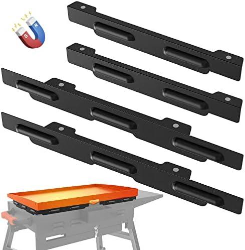 Wind Guards for Blackstone 28" Griddle, MeWeBlue Blackstone Accessories Fit for Grill, MeWeBlue 5016 Magnetic Stainless Steel Wind Screens Protect Flame Hold Heat, Compatible with Hood