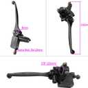 Left + Right 8mm Brake Master Cylinder Lever Mirror Hole for GY6 50cc 125cc 150cc 250cc Scooter Moped