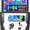 2+64G Radio for Kia Sorento Auto A/C 2009 2010 2011 2012 CarPlay Car Stereo Android 15 Touchscreen 10.1" Android Auto Backup Camera GPS EQ 28UI