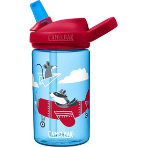 CamelBak Eddy Kids Big Bite Valve Straw Water Bottle Airplane Bandits, 12oz 2pcs