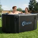 238Gallon Inflatable Cold Plunge Tub for Recover, Upgraded Thickened 2 Person Ice Bath Tub, Bathtub Adult, Insulated Lid, Pump, Strong Handbag